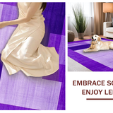 Ultra Soft Area Rug, Non Slip, Stain Resistant, Washable Area Rugs for Living Room, Bedroom, Contemporary Soft Shag Aesthetic(Purple)