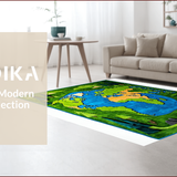 Kid Friendly Moss Green Geographical Theme(Green)