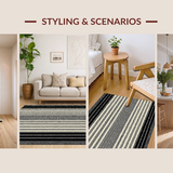 Bold Striped Checkerboard Fusion(Beige)