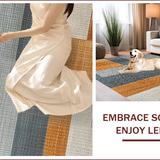 Ultra Soft Area Rug, Non Slip, Stain Resistant, Washable Area Rugs for Living Room, Bedroom, Large Washable Dining Room Rug with Contemporary Neutral Design(Beige)