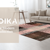 Lively Shaggy Textured Motif(Pink)