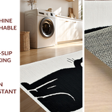 Chic Minimalist Cat Imagery(Black)