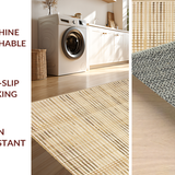 Ultra Soft Area Rug, Non Slip, Stain Resistant, Washable Area Rugs for Living Room, Bedroom, Contemporary Taupe Animal Patterns(Beige)