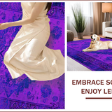 Chic Distressed Geometric Layout(Purple)