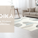 Ultra Soft Area Rug, Non Slip, Stain Resistant, Washable Area Rugs for Living Room, Bedroom, Rustic Textured Swirl Arrangement(Gray)