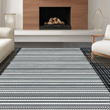 Striking Neutral Floral Elements(Black)