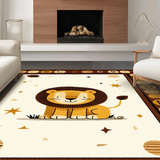 Ultra Soft Area Rug, Non Slip, Stain Resistant, Washable Area Rugs for Living Room, Bedroom, Delightful Animal Themed Decor(Beige)