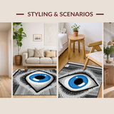 Elegant Dark Gray Abstract Design(Blue)