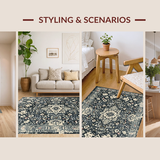 Elegant Ashen Patterned Weave(Black)