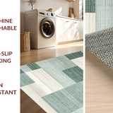 Ultra Soft Area Rug, Non Slip, Stain Resistant, Washable Area Rugs for Living Room, Bedroom, Serene Contemporary Lattice Style(Gray)