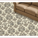 Ultra Soft Area Rug, Non Slip, Stain Resistant, Washable Area Rugs for Living Room, Bedroom, Vintage Damask Bedroom Farmhouse Style Area Carpet(Beige)
