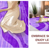 Ultra Soft Area Rug, Non Slip, Stain Resistant, Washable Area Rugs for Living Room, Bedroom, Vibrant Tie-Dye Aesthetic Charm(Purple)
