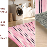 Ultra Soft Area Rug, Non Slip, Stain Resistant, Washable Area Rugs for Living Room, Bedroom, Dynamic Abstract Zebra Imprint(Pink)