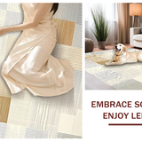 Ultra Soft Area Rug, Non Slip, Stain Resistant, Washable Area Rugs for Living Room, Bedroom, Sophisticated Neutral Toned Design(Beige)