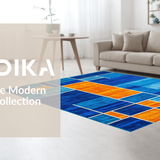 Vivid Geometric Color Fusion(Blue)