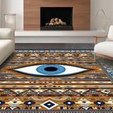 Ultra Soft Area Rug, Non Slip, Stain Resistant, Washable Area Rugs for Living Room, Bedroom, Contemporary Graphic Statement Piece(Brown)