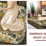 Ultra Soft Area Rug, Non Slip, Stain Resistant, Washable Area Rugs for Living Room, Bedroom, Vibrant Nature Inspired Decor(Beige)