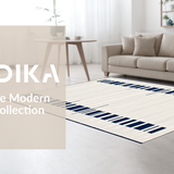 Elegant Rustic Symmetrical Stripe(White)