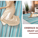 Eclectic Aqua Striped Motif(Blue)