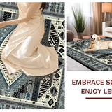 Artisanal Black and Gray Tiled Design(Gray)