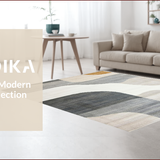 Ultra Soft Area Rug, Non Slip, Stain Resistant, Washable Area Rugs for Living Room, Bedroom, Chic Contemporary Diamond Arrangement(Gray)