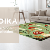 Cozy Earthy Tones Mushroom Design(Green)