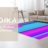 Ultra Soft Area Rug, Non Slip, Stain Resistant, Washable Area Rugs for Living Room, Bedroom, Lively Contemporary Color Splash(Pink)