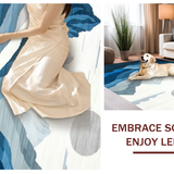 Elegant Earthy Mountain Motif(Blue)