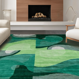 Eclectic Abstract Green Tones(Green)