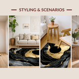 Striking Modernist Gold Highlights(Black)