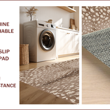 Ultra Soft Area Rug, Non Slip, Stain Resistant, Washable Area Rugs for Living Room, Bedroom, Contemporary Antelope Print Kitchen Rug(Beige)