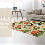 Ultra Soft Area Rug, Non Slip, Stain Resistant, Washable Area Rugs for Living Room, Bedroom, Creative Beige Kitchen Decor Non-Slip Mats(Beige)