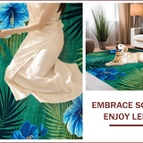 Vibrant Tropical Floral Aesthetic(Blue)
