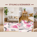 Striking Contemporary Geometric Blend(Pink)