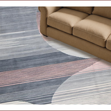 Ultra Soft Area Rug, Non Slip, Stain Resistant, Washable Area Rugs for Living Room, Bedroom, Chic Abstract Watercolor Aesthetic(Gray)