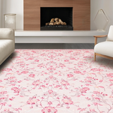 Ultra Soft Area Rug, Non Slip, Stain Resistant, Washable Area Rugs for Living Room, Bedroom, Delicate Mauve Serene Atmosphere(Pink)