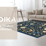 Lush Garden Inspired Motif(Blue)