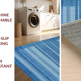 Ultra Soft Area Rug, Non Slip, Stain Resistant, Washable Area Rugs for Living Room, Bedroom, Fresh Nautical Blue Pattern?(Blue)