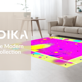 Eclectic Vibrant Curvilinear Shapes(Pink)