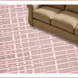Ultra Soft Area Rug, Non Slip, Stain Resistant, Washable Area Rugs for Living Room, Bedroom, Chic Geometric Plush Aesthetic(Pink)