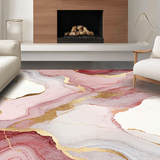 Modern Artistic Pink Gold Flow(Red)