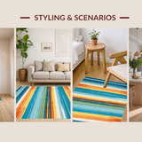 Chic Colorful Tiled Design(Blue)