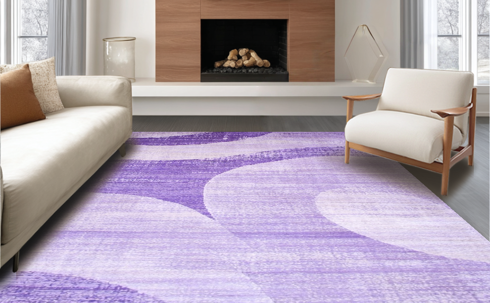 Artful Soft Plush Ombre Design Rug – ODIKA