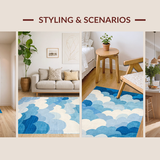 Cozy Modern Abstract Cloudscape(Blue)