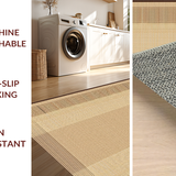 Ultra Soft Area Rug, Non Slip, Stain Resistant, Washable Area Rugs for Living Room, Bedroom, Trendy Subtle Geometric Arrangement(Beige)