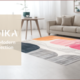 Ultra Soft Area Rug, Non Slip, Stain Resistant, Washable Area Rugs for Living Room, Bedroom, Modern Minimalist Soft Gradient Art(Gray)