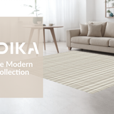 Ultra Soft Area Rug, Non Slip, Stain Resistant, Washable Area Rugs for Living Room, Bedroom, Timeless Beige Geometric Arrangement(Beige)