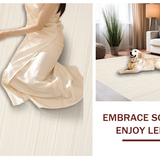 Ultra Soft Area Rug, Non Slip, Stain Resistant, Washable Area Rugs for Living Room, Bedroom, Trendy Soft Knit Visual Interest(Beige)