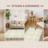 Lively Patterned Textile Statement(Beige)