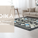 Elegant Tribal Tasseled Geometric Design(Gray)